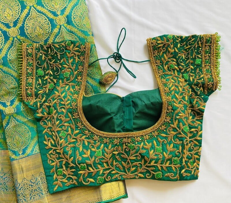 Green-bridal-blouse
